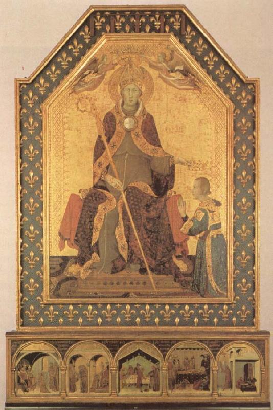 Simone Martini Lodewijk of Toulouse Crowns Robert of Anjou, King of Napels Germany oil painting art